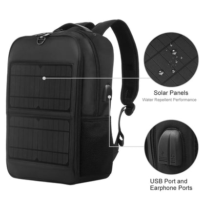 USB Solar Waterproof Backpack 12/20W