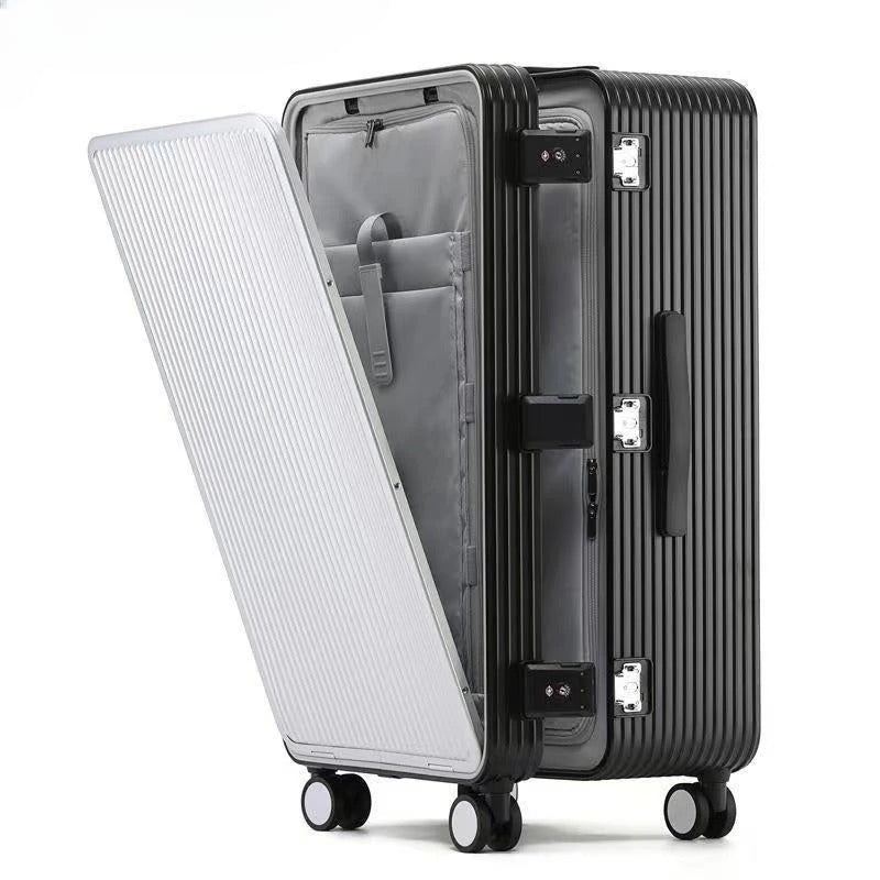 Aluminum front opening trolley case 20 inch