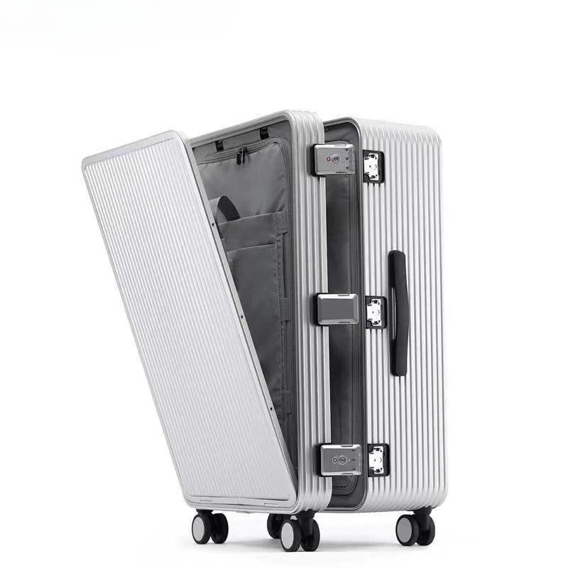 Aluminum front opening trolley case 20 inch