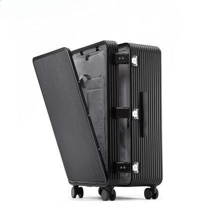 Aluminum front opening trolley case 20 inch