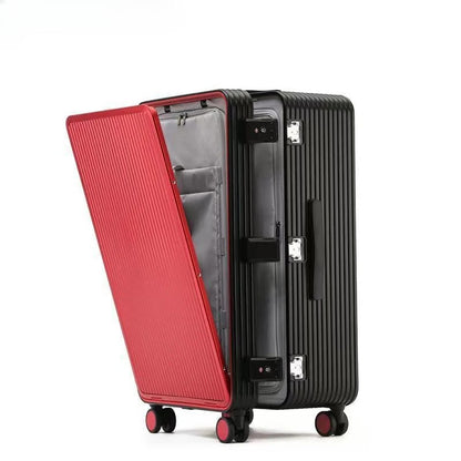 Aluminum front opening trolley case 20 inch