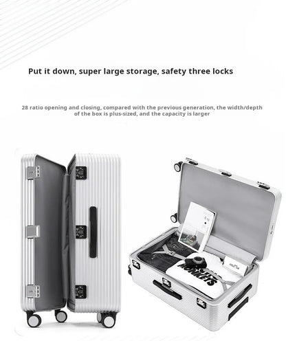 Aluminum front opening trolley case 20 inch